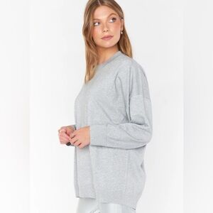 Show Me Your Mumu Metallic Classic Crewneck Sweater